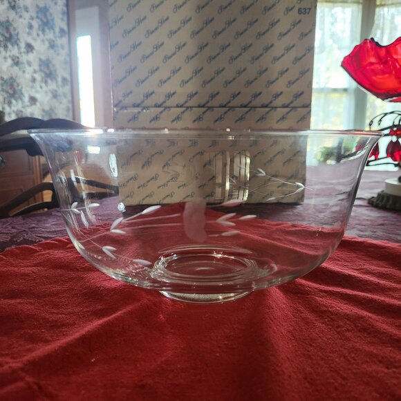 PRINCESS HOUSE HERITAGE REVERE BOWL 10" 441 Centerpiece Salad Serving Bowl Glass - Picture 1 of 8